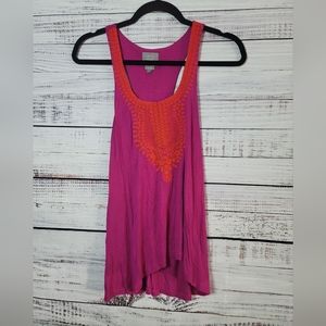 Anthropologie XS embroidery Tank top